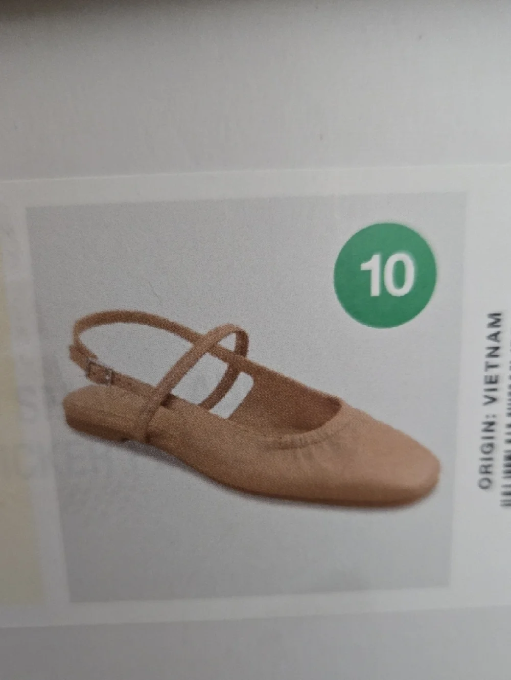 a new day Beige Slingback Square-Toe Ballet Flats - Picture 4 of 4